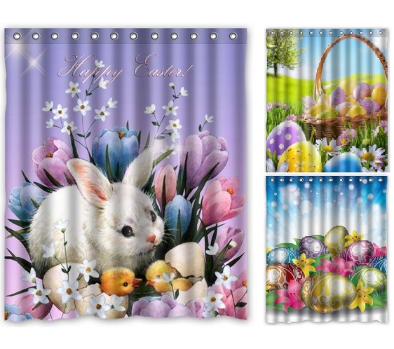 Shower Curtains for Easter Decor