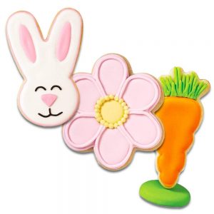 Easter Bunny & Carrot Cookie Cutter Platter Set