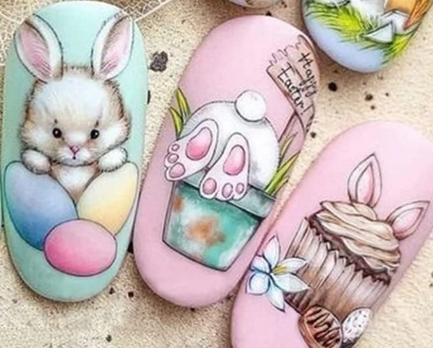 Easter nail decals